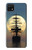S2897 Pirate Ship Moon Night Case For Samsung Galaxy A22 5G