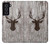 S2505 Reindeer Head Old Wood Texture Graphic Case For Samsung Galaxy S21 FE 5G