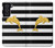 S2882 Black and White Striped Gold Dolphin Case For Samsung Galaxy S21 FE 5G