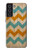 S3033 Vintage Wood Chevron Graphic Printed Case For Samsung Galaxy S21 FE 5G