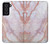 S3482 Soft Pink Marble Graphic Print Case For Samsung Galaxy S21 FE 5G