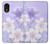 S2361 Purple White Flowers Case For Samsung Galaxy Xcover 5