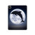 S3510 Dolphin Moon Night Hard Case For iPad Pro 12.9 (2022,2021,2020,2018, 3rd, 4th, 5th, 6th)