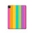 S3678 Colorful Rainbow Vertical Hard Case For iPad Pro 12.9 (2022,2021,2020,2018, 3rd, 4th, 5th, 6th)