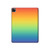 S3698 LGBT Gradient Pride Flag Hard Case For iPad Pro 12.9 (2022,2021,2020,2018, 3rd, 4th, 5th, 6th)