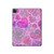S3710 Pink Love Heart Hard Case For iPad Pro 12.9 (2022,2021,2020,2018, 3rd, 4th, 5th, 6th)