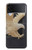 S1383 Paper Sculpture Eagle Case For Samsung Galaxy Z Flip 3 5G