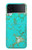 S2377 Turquoise Gemstone Texture Graphic Printed Case For Samsung Galaxy Z Flip 3 5G