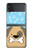 S2669 Cute Dog Paws Bones Cartoon Case For Samsung Galaxy Z Flip 3 5G