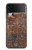 S2714 Rust Steel Texture Graphic Printed Case For Samsung Galaxy Z Flip 3 5G