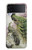 S2773 Peacock Chinese Brush Painting Case For Samsung Galaxy Z Flip 3 5G