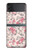 S3095 Vintage Rose Pattern Case For Samsung Galaxy Z Flip 3 5G