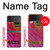 S3201 Pink Peacock Feather Case For Samsung Galaxy Z Flip 3 5G