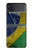 S3297 Brazil Flag Vintage Football Graphic Case For Samsung Galaxy Z Flip 3 5G