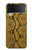S3365 Yellow Python Skin Graphic Print Case For Samsung Galaxy Z Flip 3 5G