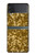 S3388 Gold Glitter Graphic Print Case For Samsung Galaxy Z Flip 3 5G