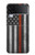 S3472 Firefighter Thin Red Line Flag Case For Samsung Galaxy Z Flip 3 5G