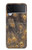 S3691 Gold Peacock Feather Case For Samsung Galaxy Z Flip 3 5G