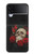 S3753 Dark Gothic Goth Skull Roses Case For Samsung Galaxy Z Flip 3 5G