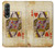 S2833 Poker Card Queen Hearts Case For Samsung Galaxy Z Fold 3 5G
