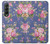 S3265 Vintage Flower Pattern Case For Samsung Galaxy Z Fold 3 5G