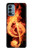 S0493 Music Note Burn Case For OnePlus Nord N200 5G