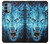 S0752 Blue Fire Grim Wolf Case For OnePlus Nord N200 5G