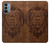 S2529 Leo Zodiac Tattoo Brown Graphic Print Case For OnePlus Nord N200 5G