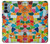 S3391 Abstract Art Mosaic Tiles Graphic Case For OnePlus Nord N200 5G