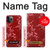 S3817 Red Floral Cherry blossom Pattern Case For iPhone 11 Pro