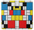 S3814 Piet Mondrian Line Art Composition Case For iPhone 7 Plus, iPhone 8 Plus