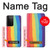S3799 Cute Vertical Watercolor Rainbow Case For Samsung Galaxy S21 Ultra 5G