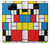 S3814 Piet Mondrian Line Art Composition Case For Samsung Galaxy S8