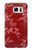 S3817 Red Floral Cherry blossom Pattern Case For Samsung Galaxy S7