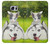 S3795 Grumpy Kitten Cat Playful Siberian Husky Dog Paint Case For Samsung Galaxy S6 Edge Plus