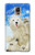 S3794 Arctic Polar Bear in Love with Seal Paint Case For Samsung Galaxy Note 4