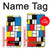 S3814 Piet Mondrian Line Art Composition Case For Samsung Galaxy A12