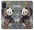 S3793 Cute Baby Panda Snow Painting Case For Samsung Galaxy A51 5G