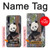 S3793 Cute Baby Panda Snow Painting Case For Samsung Galaxy A70