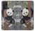 S3793 Cute Baby Panda Snow Painting Case For Samsung Galaxy A72, Galaxy A72 5G