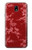 S3817 Red Floral Cherry blossom Pattern Case For Samsung Galaxy J7 (2018), J7 Aero, J7 Top, J7 Aura, J7 Crown, J7 Refine, J7 Eon, J7 V 2nd Gen, J7 Star