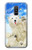 S3794 Arctic Polar Bear in Love with Seal Paint Case For Samsung Galaxy A6+ (2018), J8 Plus 2018, A6 Plus 2018