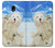 S3794 Arctic Polar Bear in Love with Seal Paint Case For Samsung Galaxy J5 (2017) EU Version