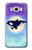 S3807 Killer Whale Orca Moon Pastel Fantasy Case For Samsung Galaxy J7 (2016)