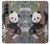 S3793 Cute Baby Panda Snow Painting Case For Samsung Galaxy Z Fold 3 5G