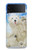 S3794 Arctic Polar Bear in Love with Seal Paint Case For Samsung Galaxy Z Flip 3 5G