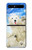 S3794 Arctic Polar Bear in Love with Seal Paint Case For Samsung Galaxy Z Flip 5G
