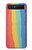 S3799 Cute Vertical Watercolor Rainbow Case For Samsung Galaxy Z Flip 5G