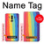 S3799 Cute Vertical Watercolor Rainbow Case For Huawei Mate 10 Pro, Porsche Design