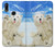 S3794 Arctic Polar Bear in Love with Seal Paint Case For Huawei P Smart Z, Y9 Prime 2019